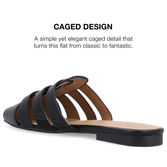 Journee Womens Jazybell Tru Comfort Foam Slip On Sandals Black - Picture 3 of 6